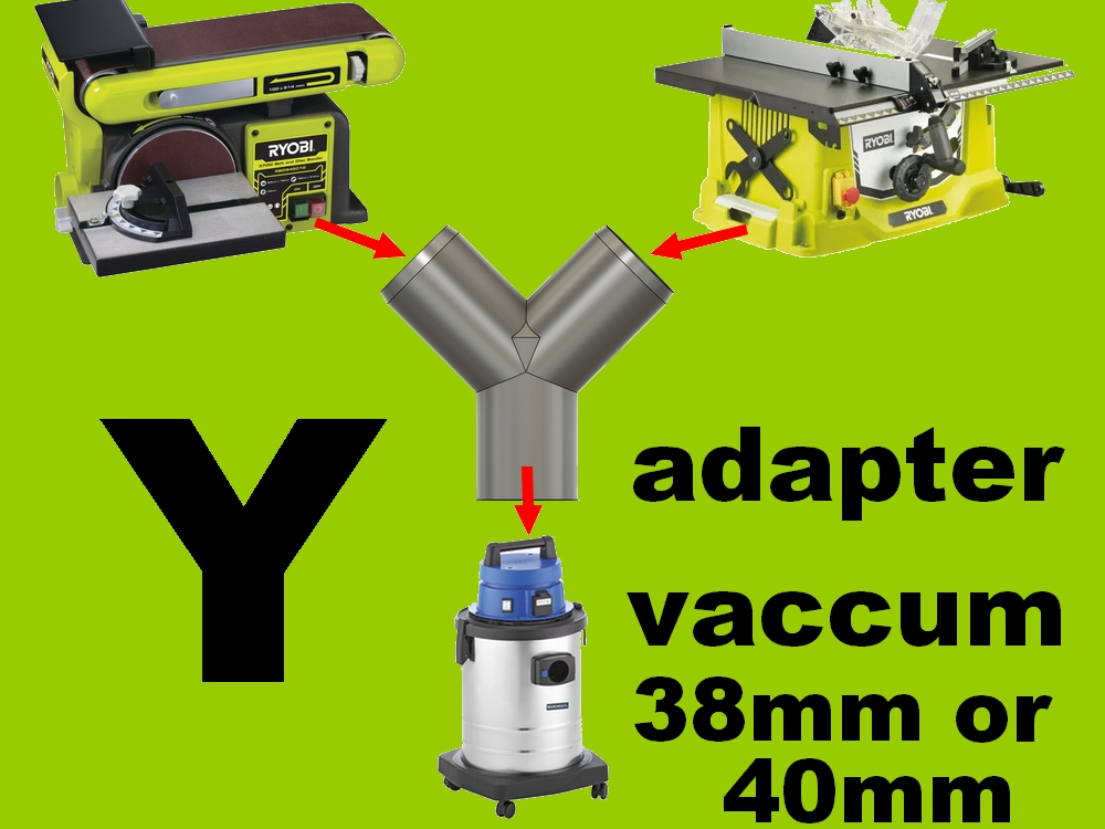 Y pour raccord aspirateur sur deux machines