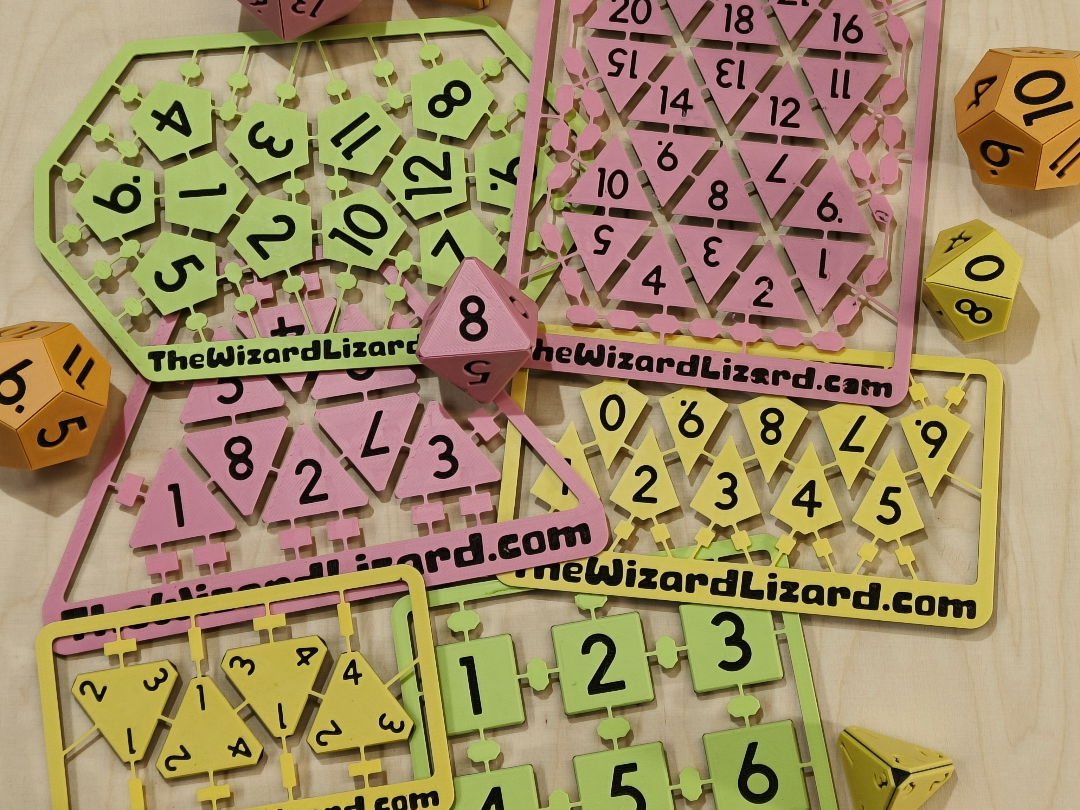 Tabletop RPG Dice Kitcards