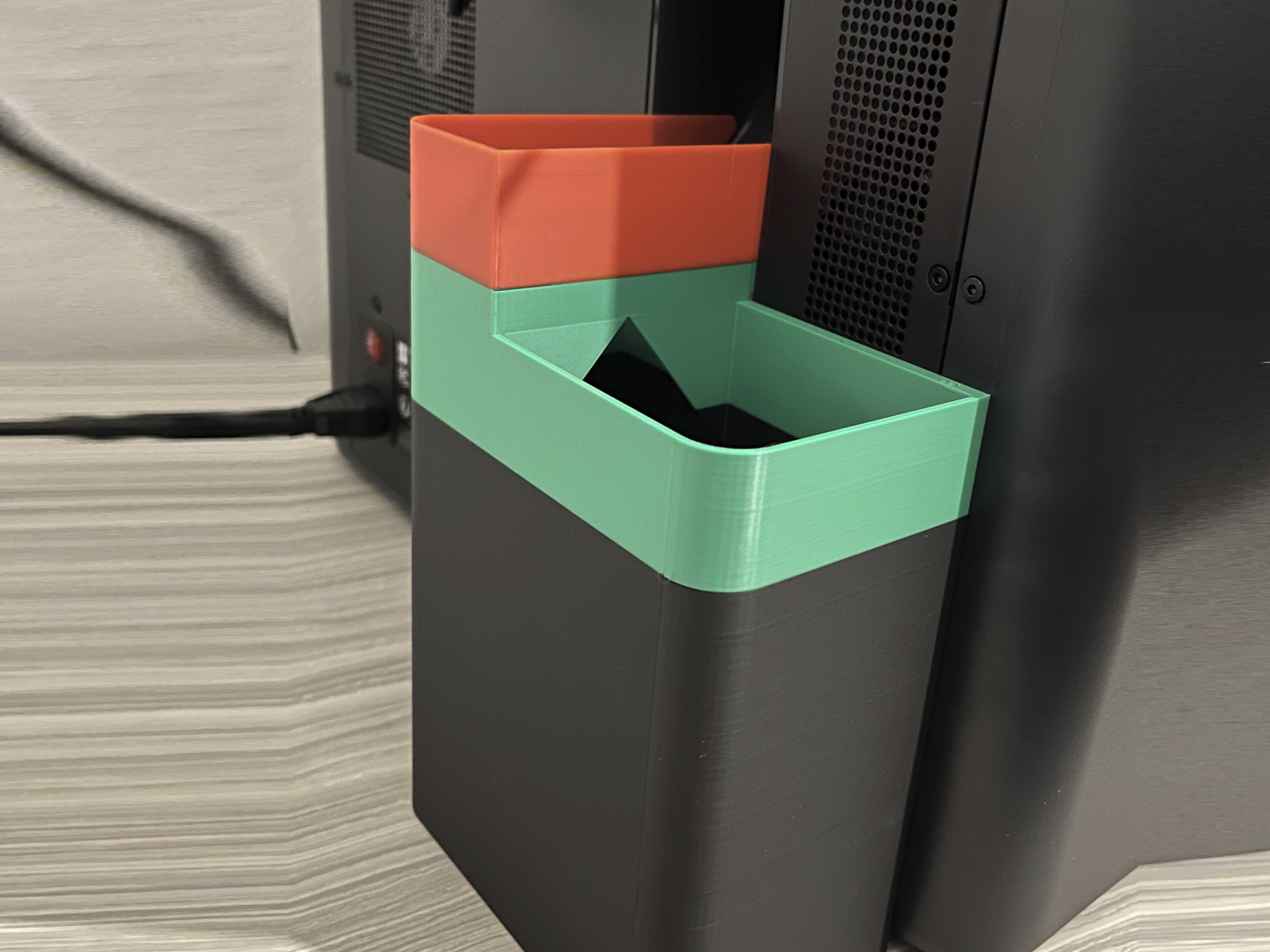 Poop Chute for Bambulab P1S and X1C with Magnets