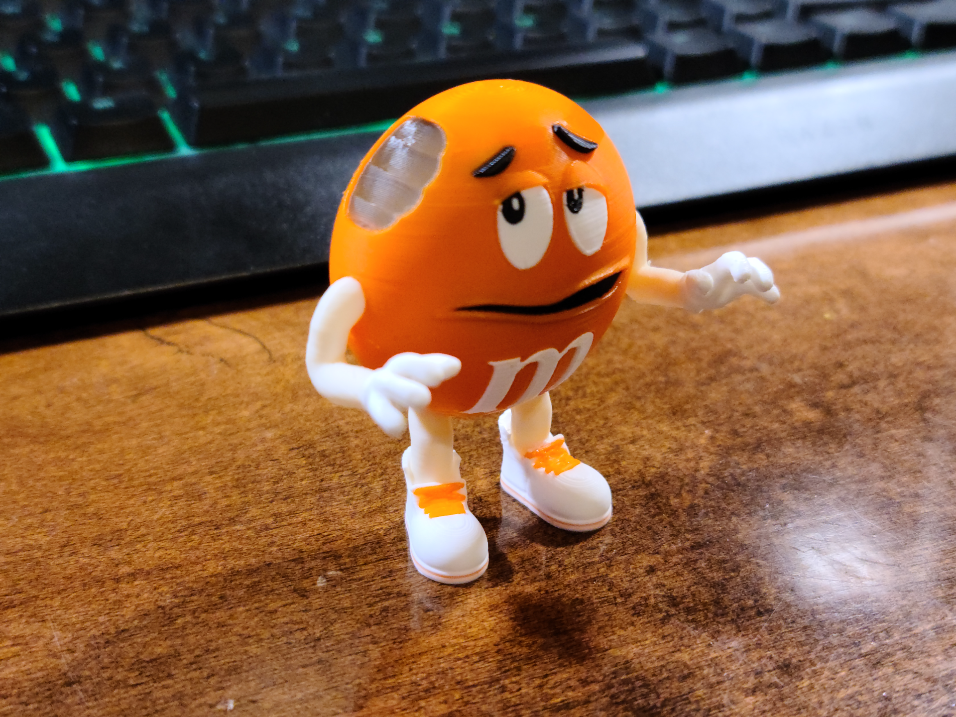 Scared Orange M&M