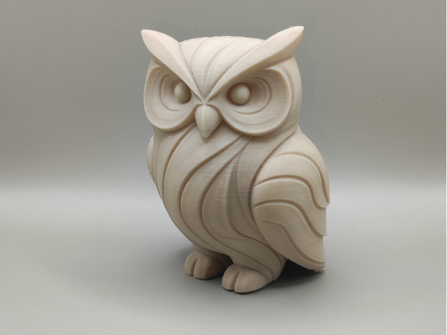 Minimalist abstract sculptural Owl