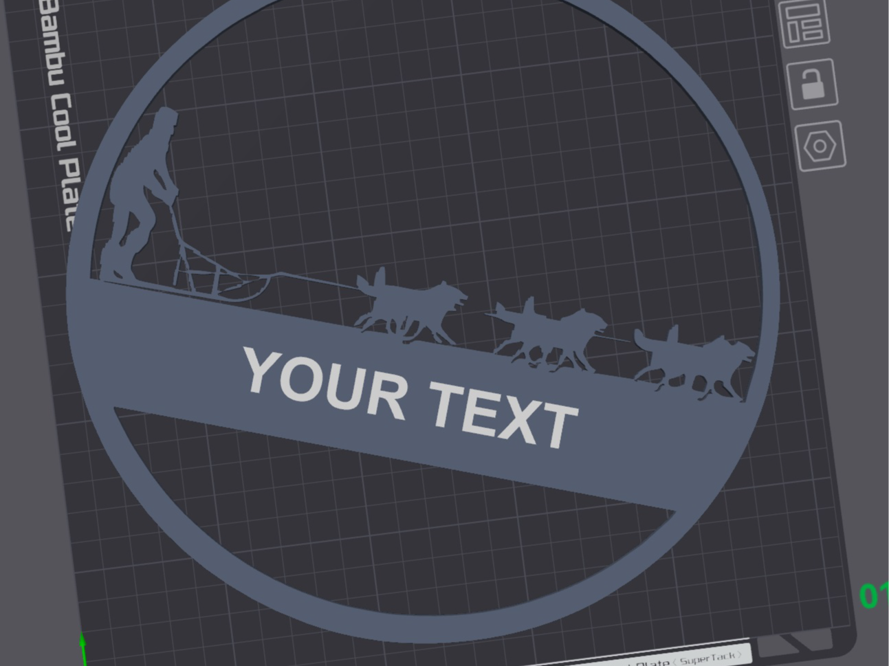 Dog sled with custom name