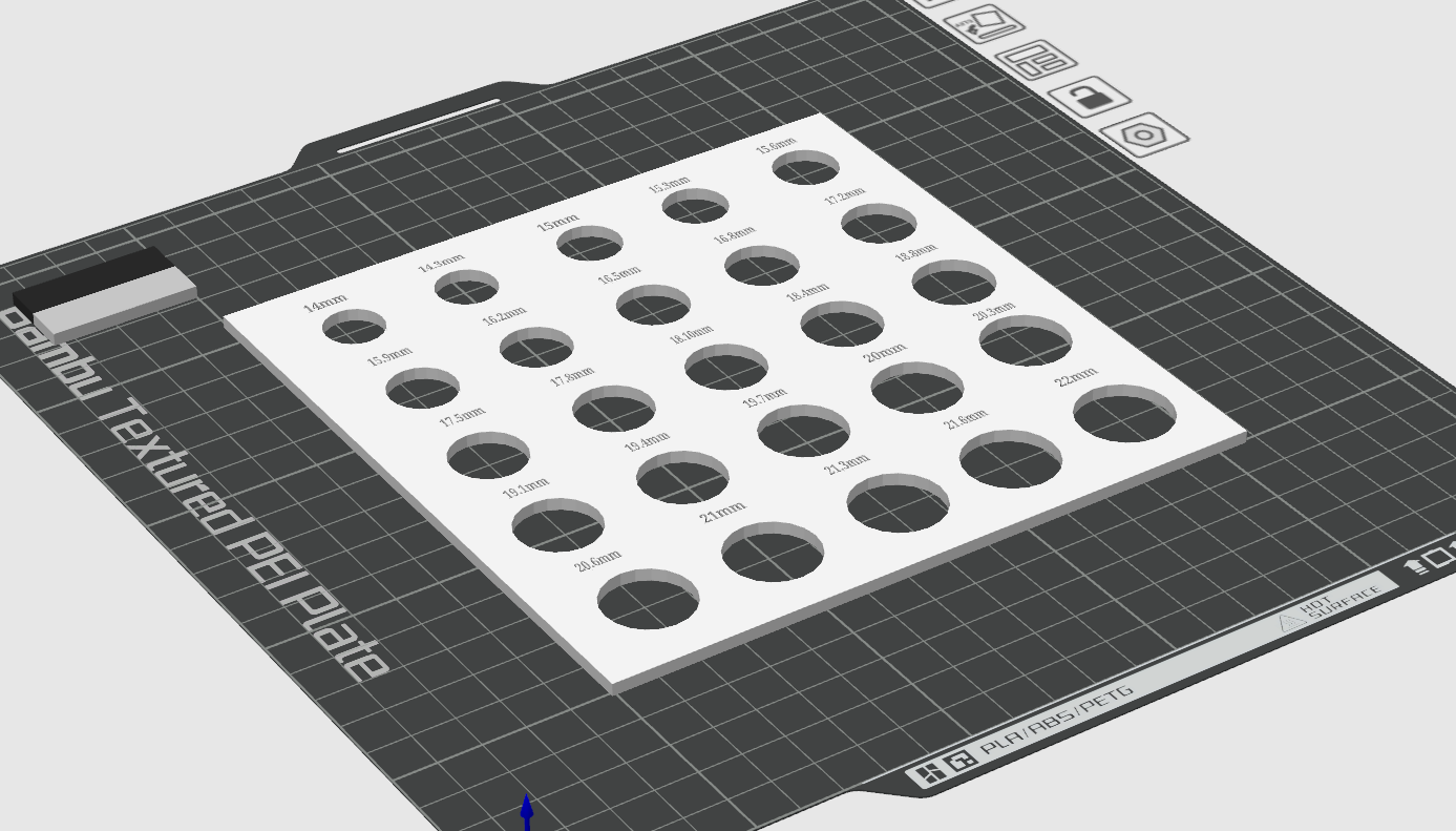 ring sizer in mm