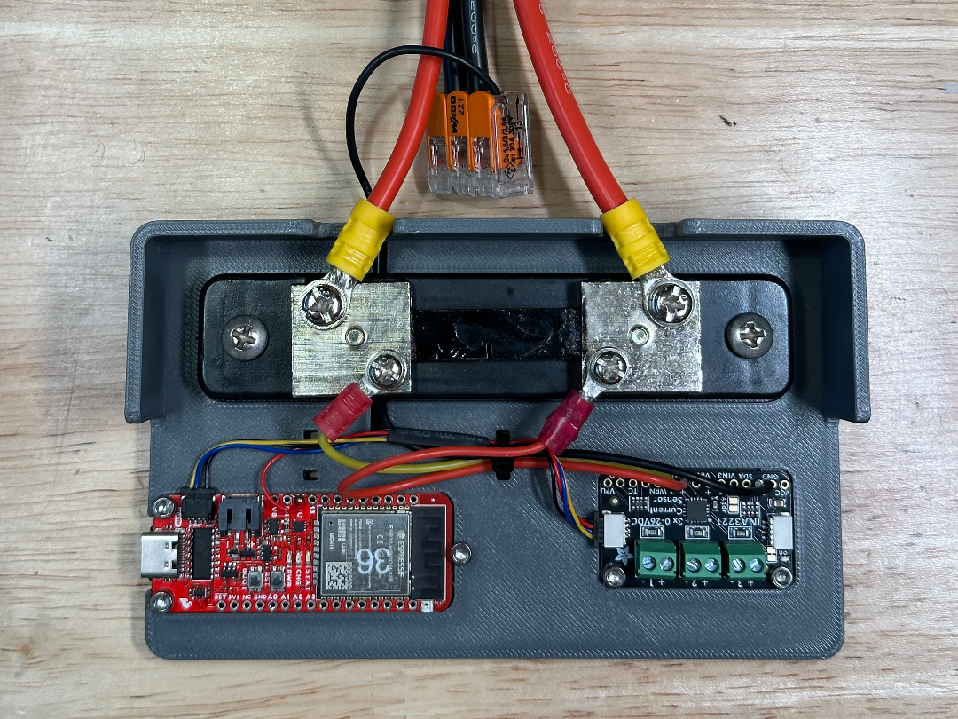 Arduino Battery Data Logger +-50A 0-26 Volts Ah SD