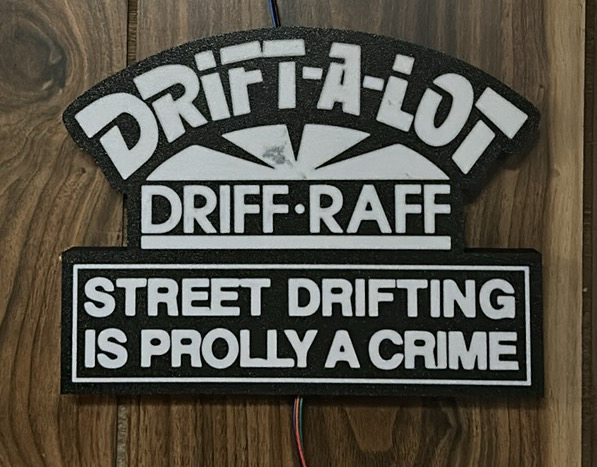 driff raff street drifting lightbox