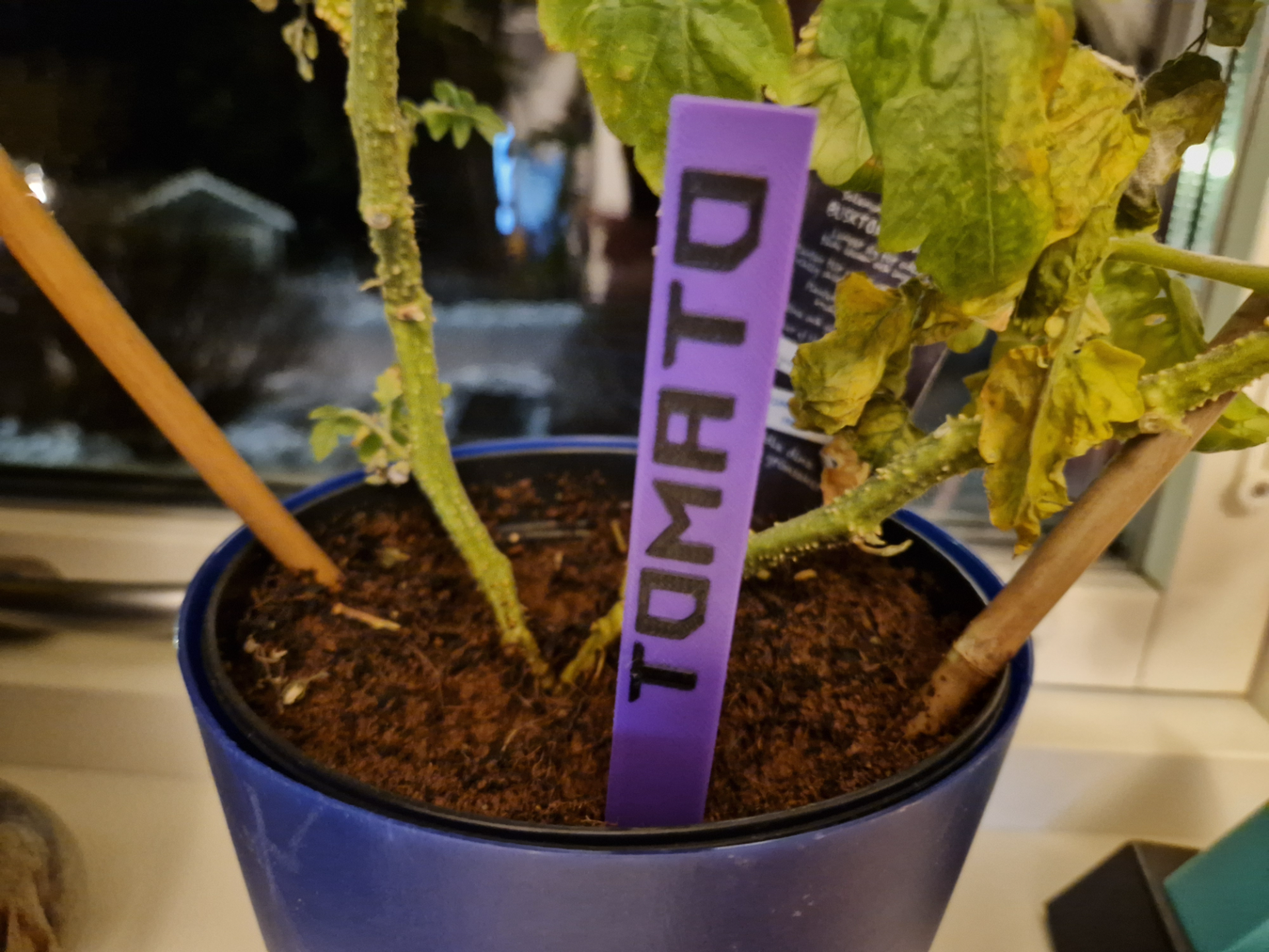 Plant labels for planting seeds