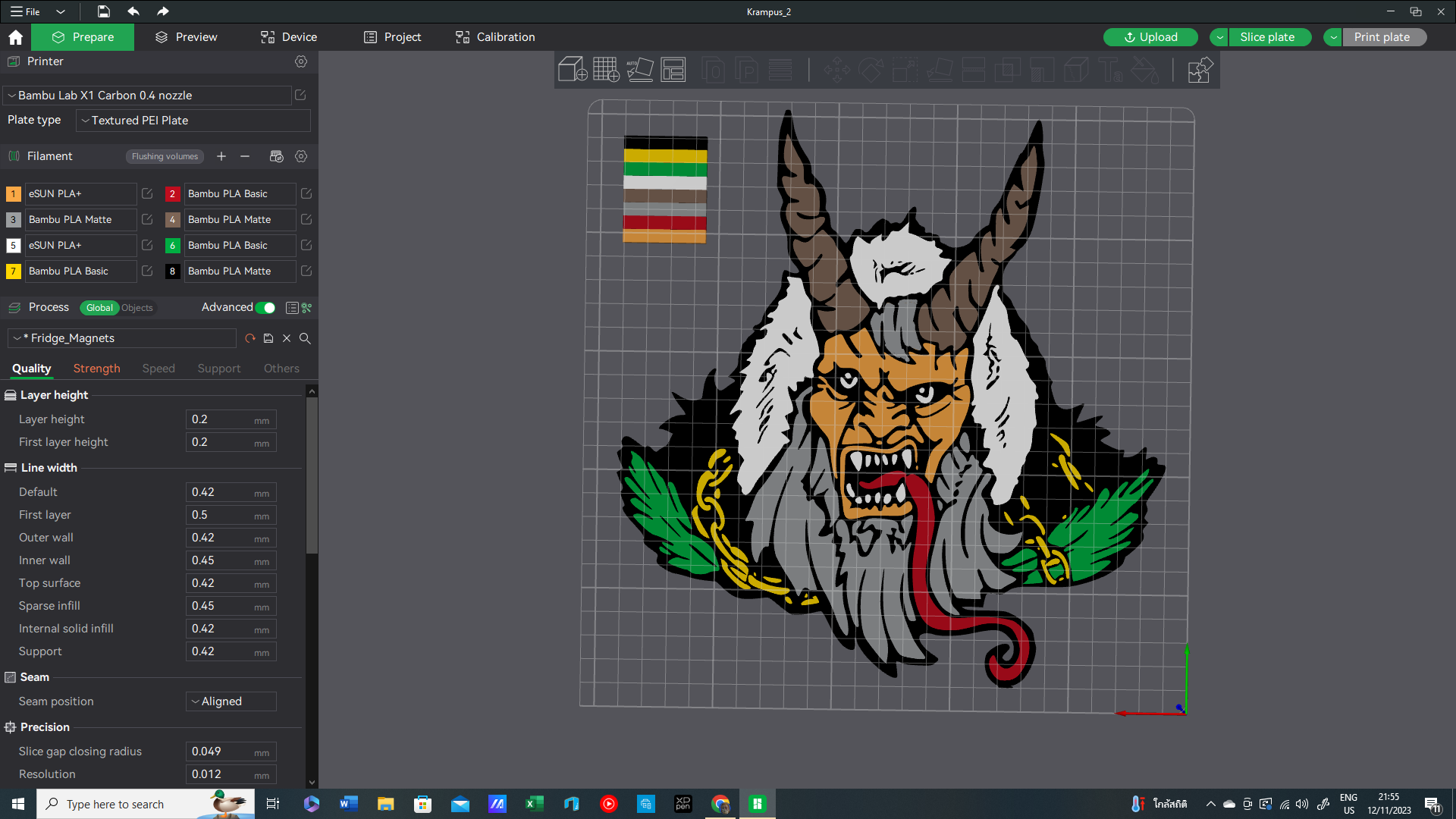 Krampus Demon wall plaque / Display