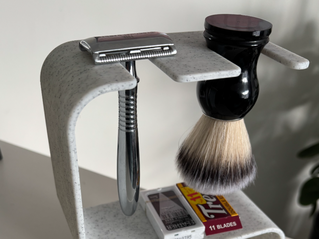 DE Safety Razor & Brush Stand (Large)