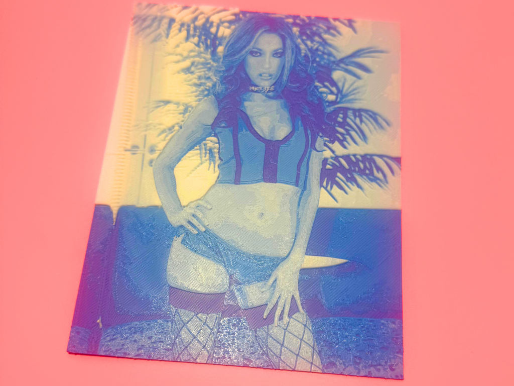 Jenna Haze Sexy Chroma Canvas Wall Artt