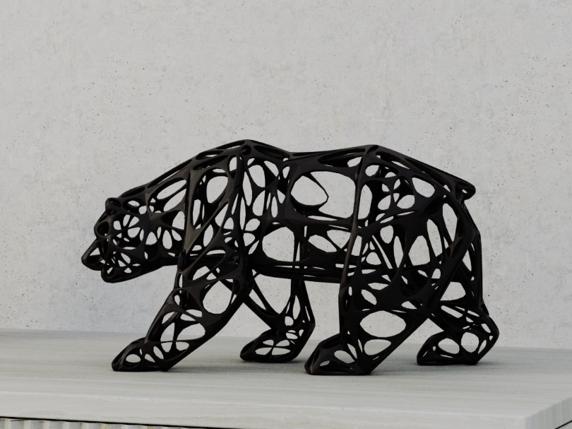 Hard Print Bear alveolar - orso