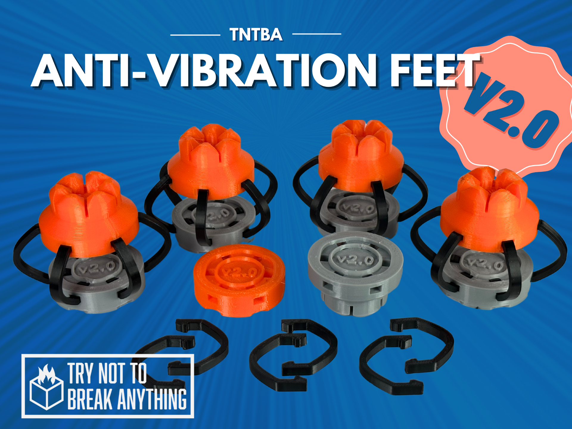 TNTBA Anti-Vibration Feet 2.0