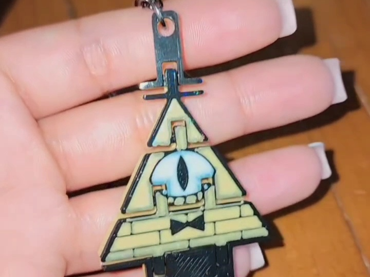 Llavero Flexible bill cipher gravity falls
