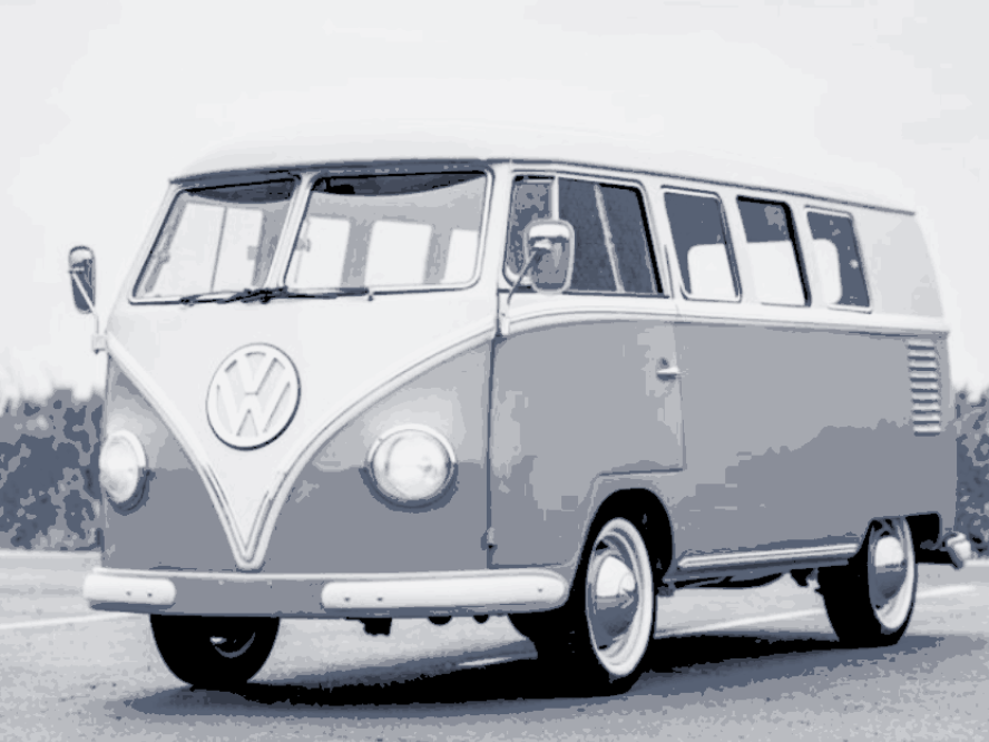 1960s Volkswagen Bus Hueforge