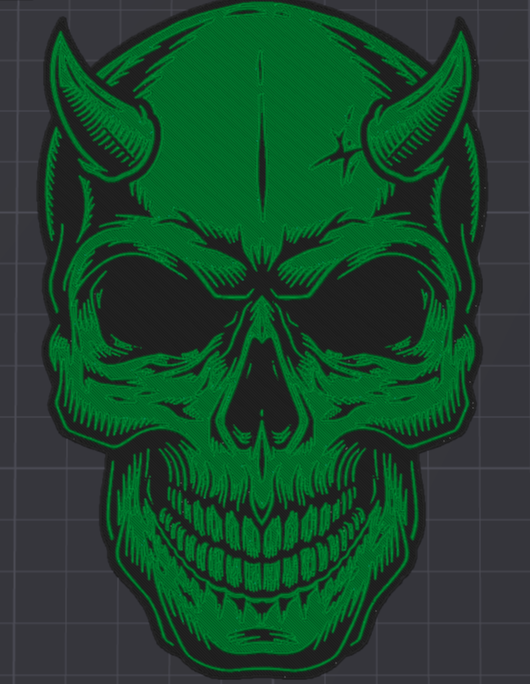 Halloween Skull - HueForge