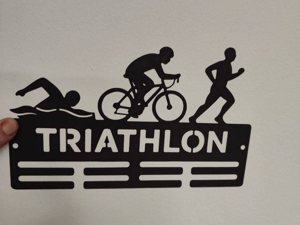 cuelga medallas triathlon-triathlon medal hanger
