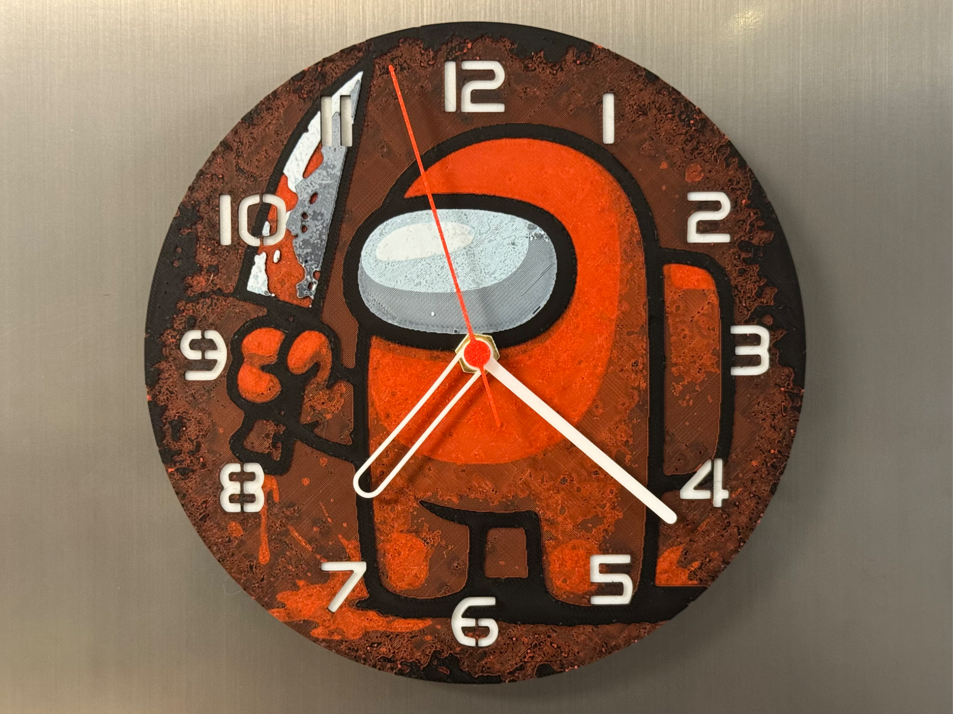 wall / desk clock Among Us Impostor