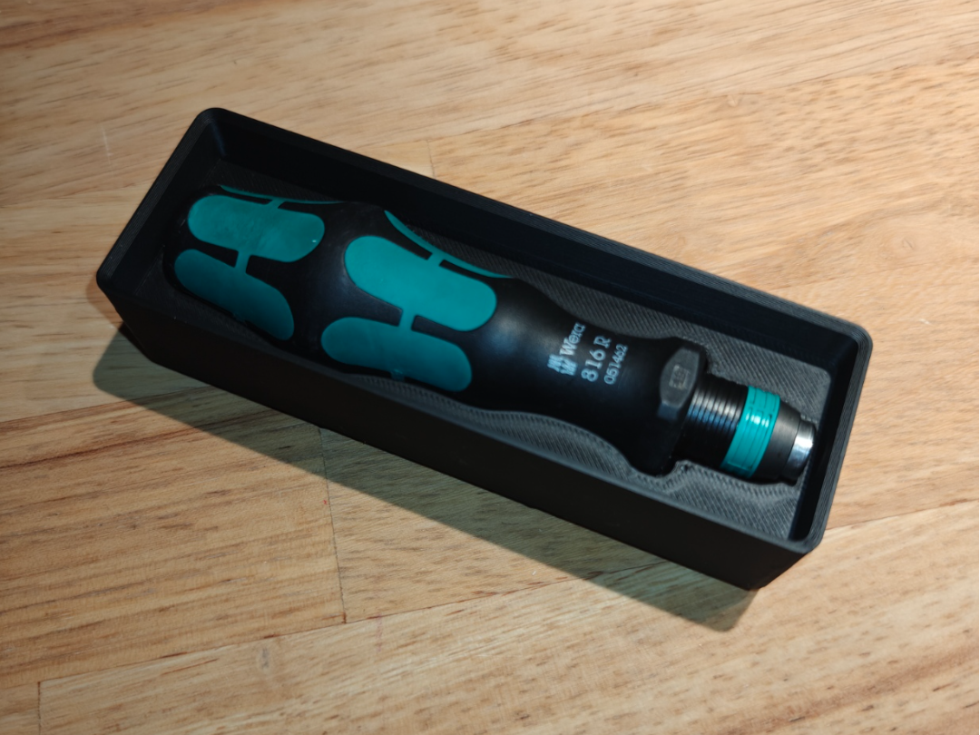 Gridfinity Wera rapidaptor 816 R bit holder bin