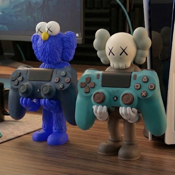 Kaws Companion and BFF Stand Sony Play Station 4 5 for Print