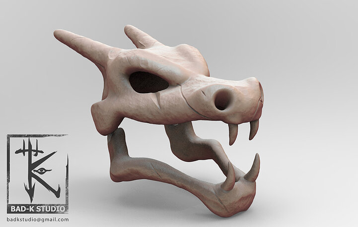 Pokemon Charizard Skull 3d printing model