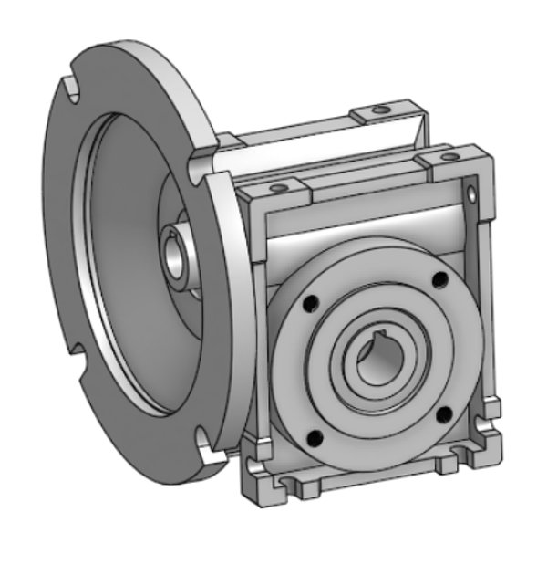 Right-Angle Worm Gear Speed Reducer NEMA 56C 60 Ratio