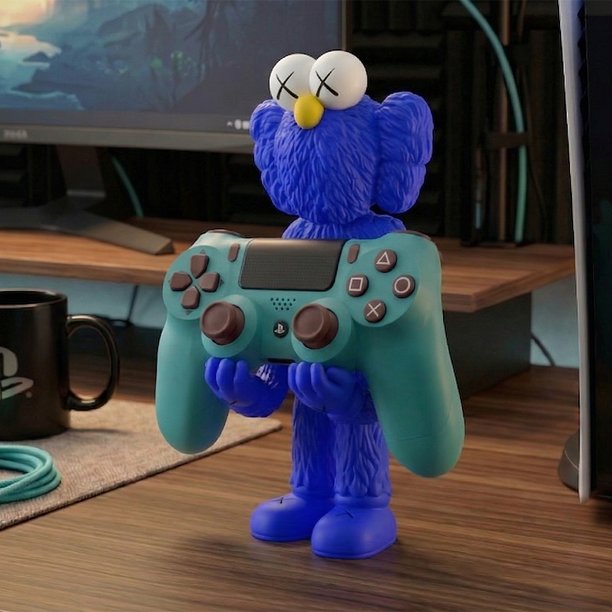Kaws BFF Controller Stand Sony Play Station IV 4 V 5 for Print