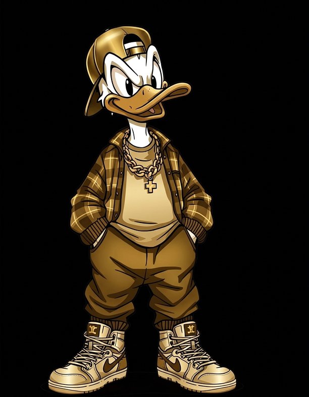 Pendant Duck Pendant Hiphop Duck Pendant Animal
