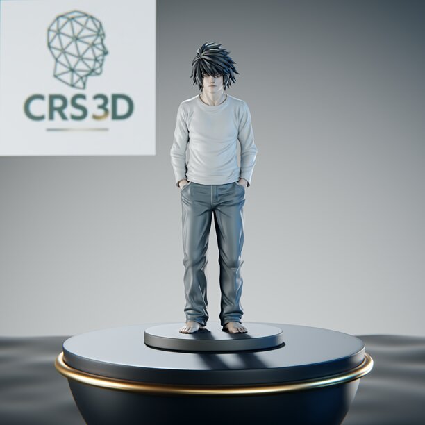 L Lawliet Death Note Statue - Legendary Detective