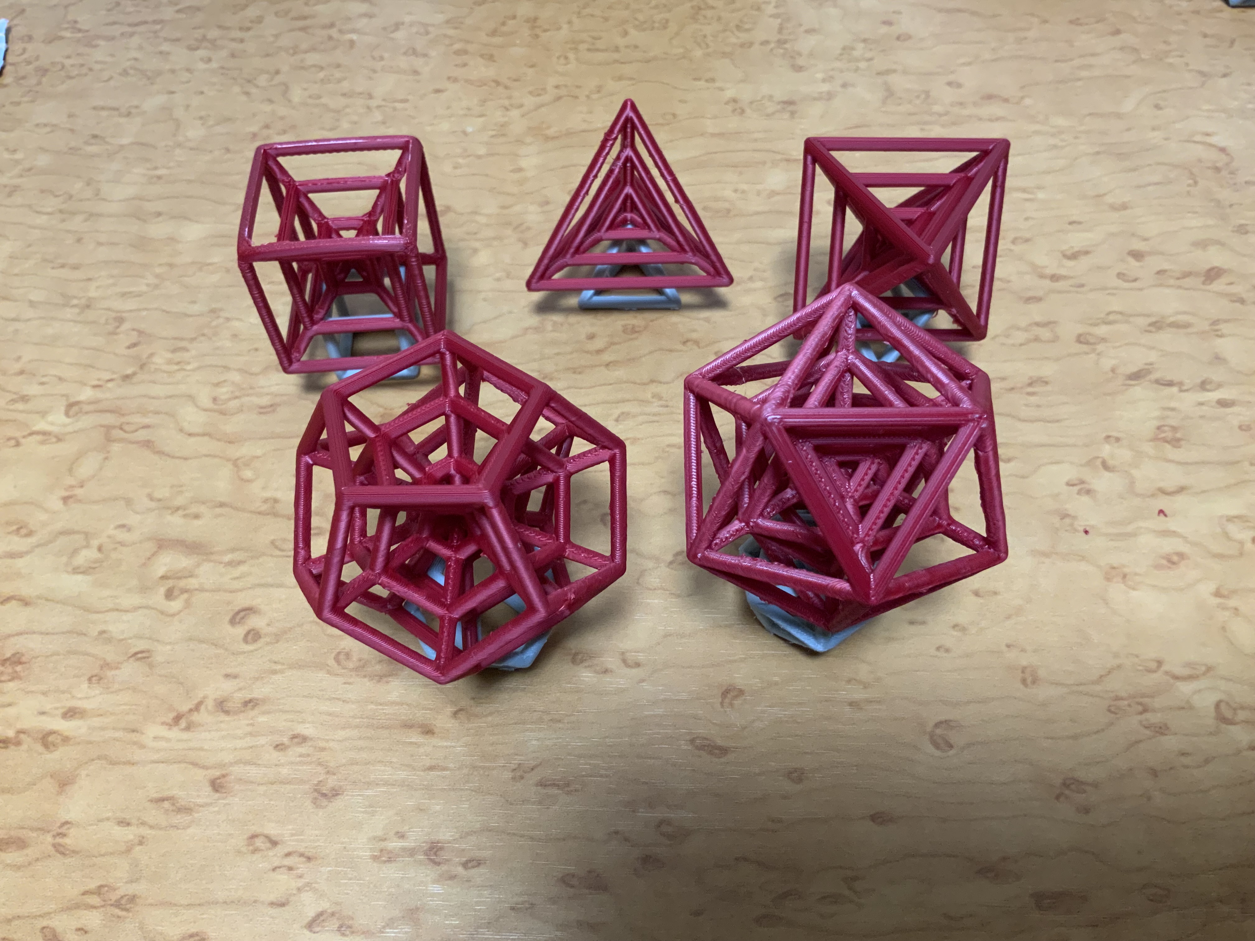 Growing Platonic Solid from Voronoi Seeds - Tetrahedron, Cube, Octahedron, Dodecahedron, Icosahedron