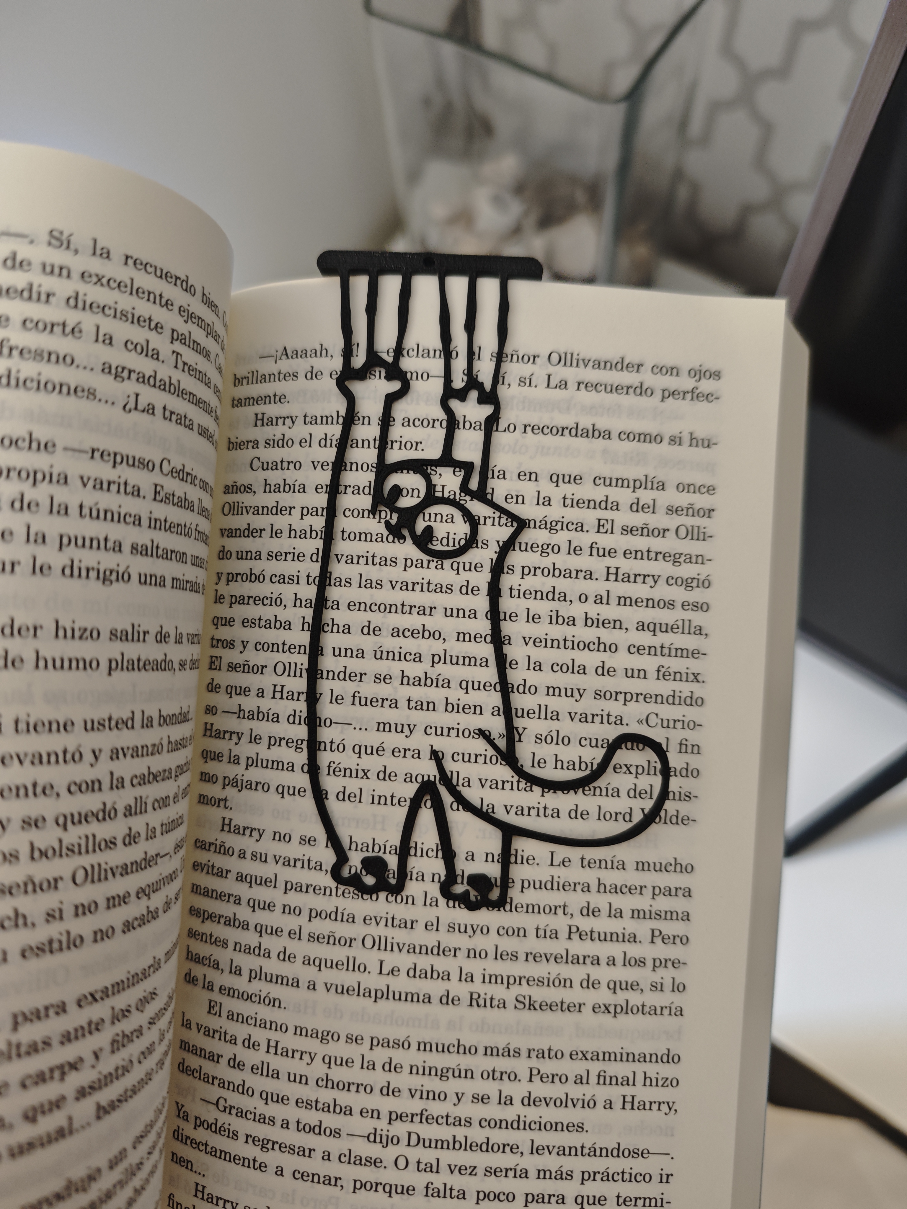Hanging Cat Bookmark: Simon's Cat