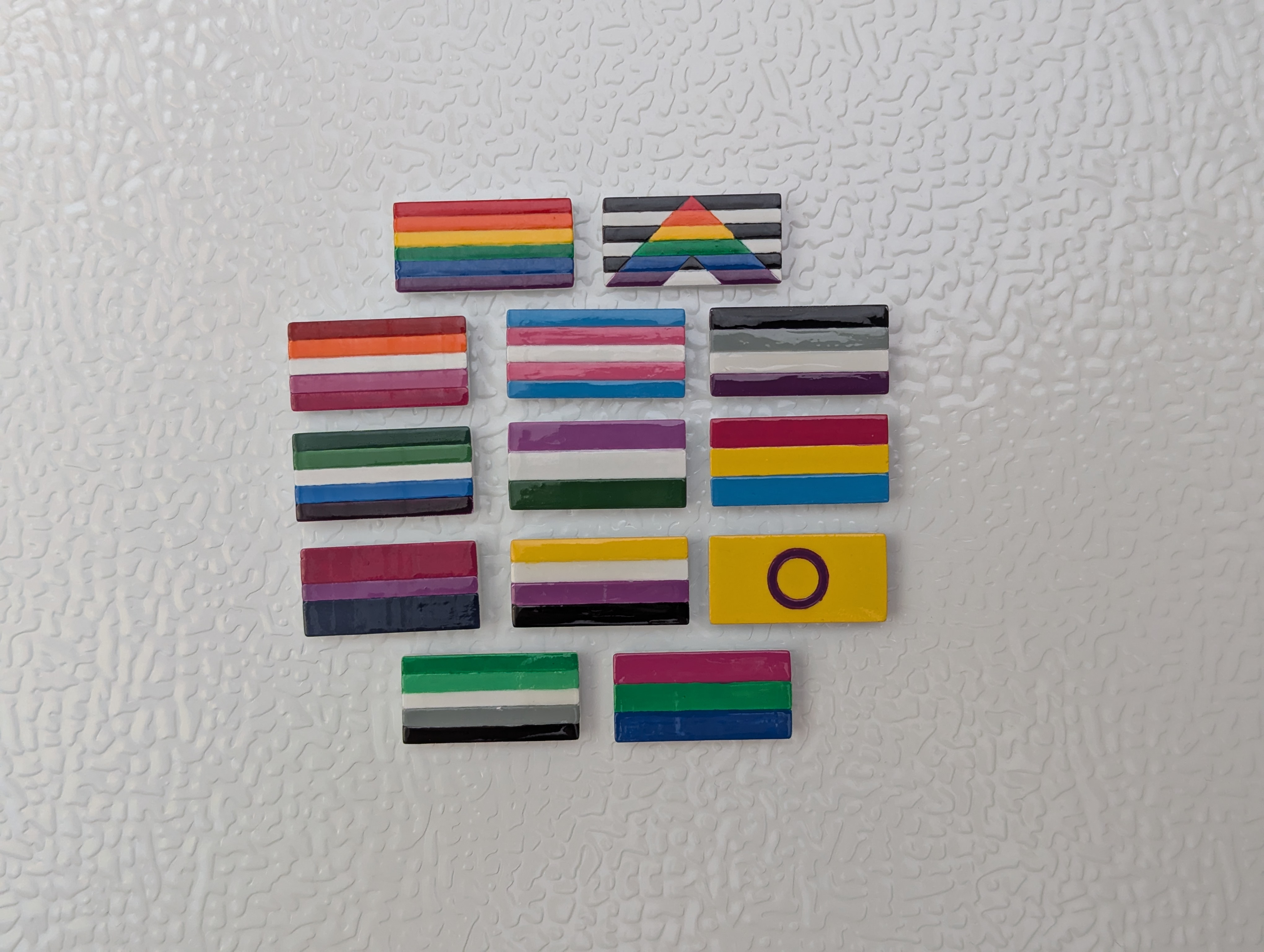 Pride Flag Pins (Resin Print)
