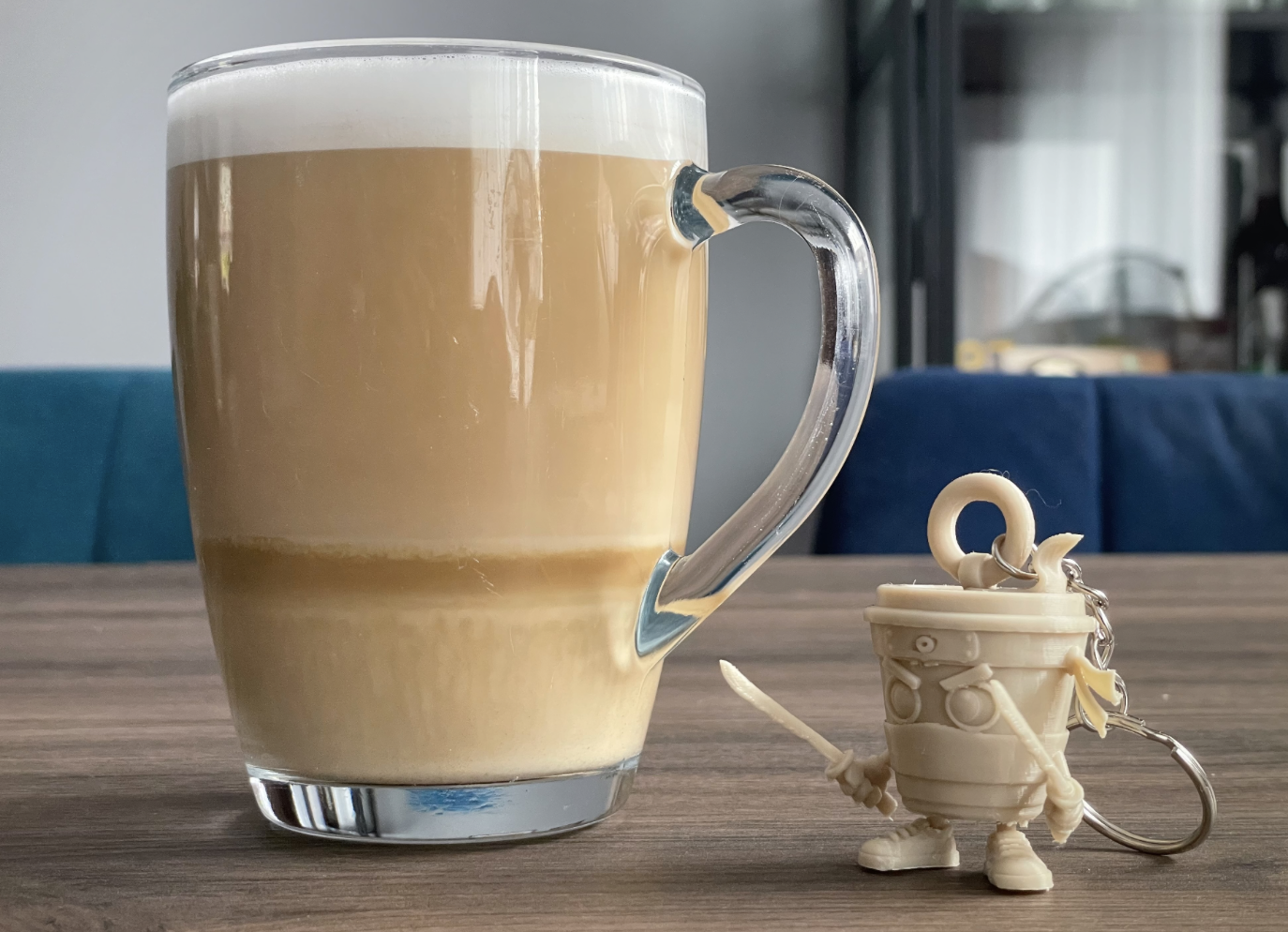 Cappuccino Assassino 3D Keychain-Italian Brainrot