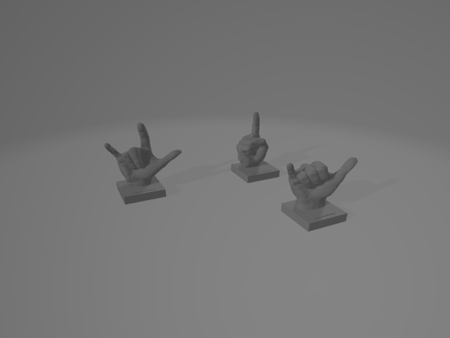 I Love You Forever Sign Language Polaroid Stands