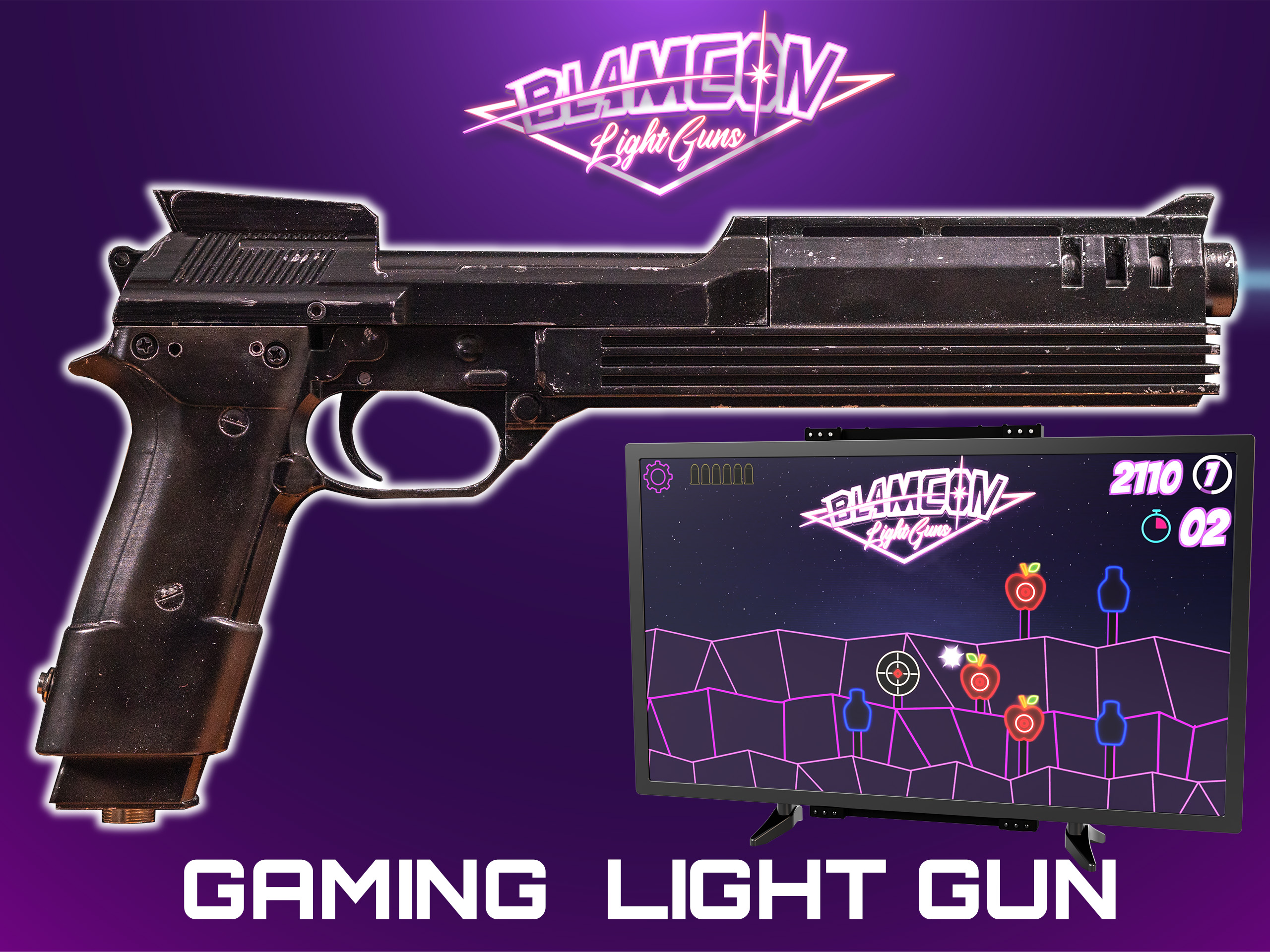 Robocop Auto 9 - 3D Print Light Gun (Works with PC, Mac, Linux)