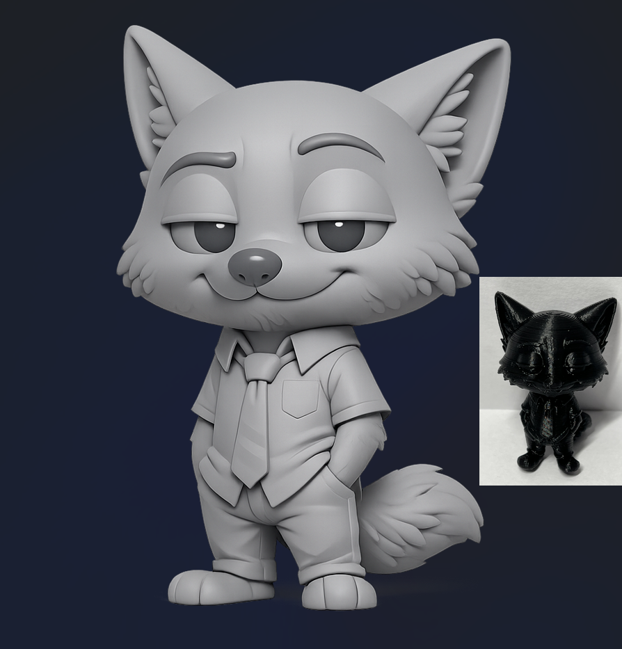 Chibi Nick Wilde (Zootopia)