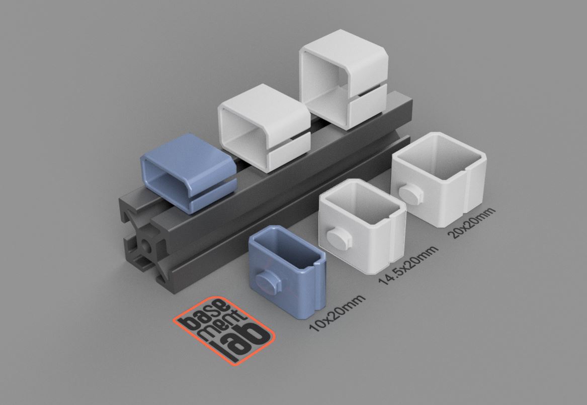 2020 T Slot Twist In Cable Clamp 10x20mm for Aluminium Profile - Guida Cavi con aggancio rapido per profilo alluminio 2020