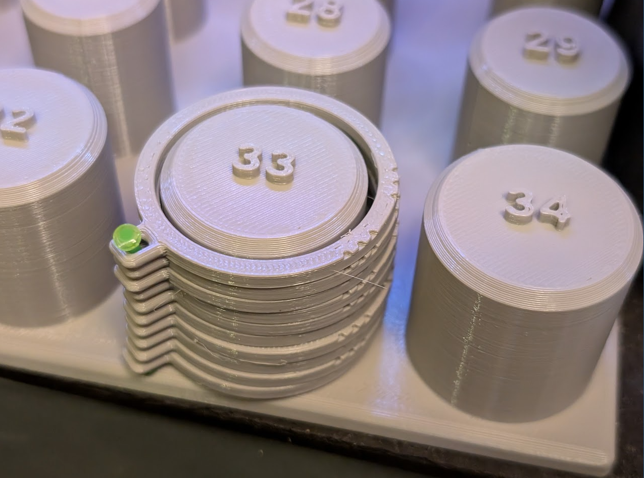 Ring Tolerance Gauge 15mm-40mm in 0.1mm increments