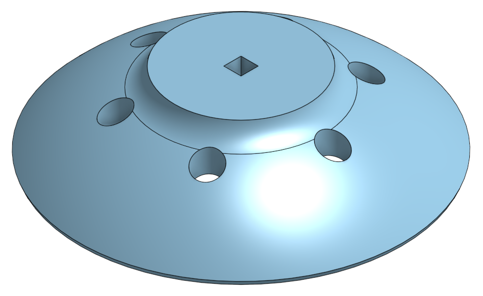 125mm Sanding Cup for Bowling Ball Resurfacing (1/4" Bit Holder)