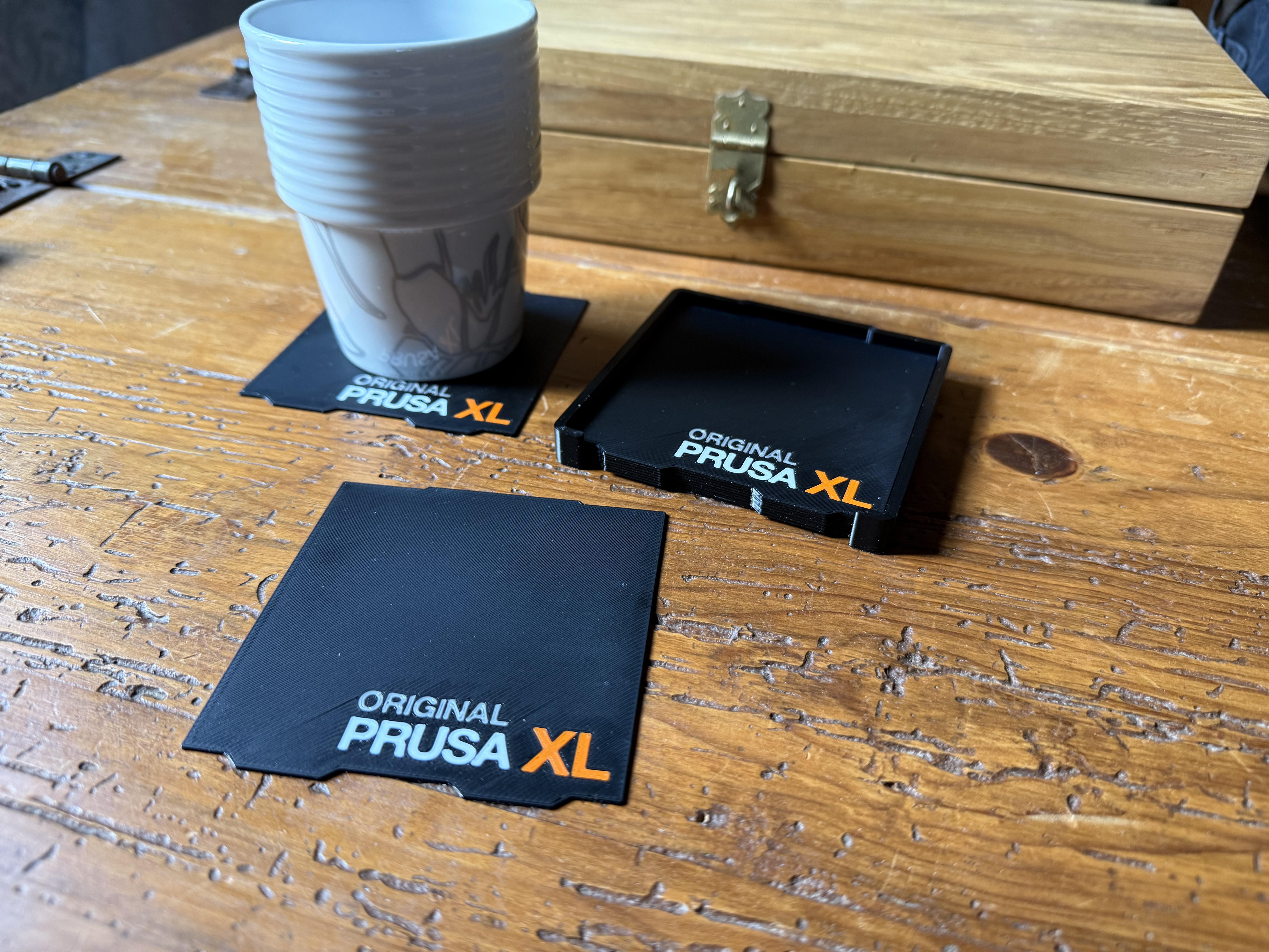 PRUSA XL Print Sheet Coaster Set