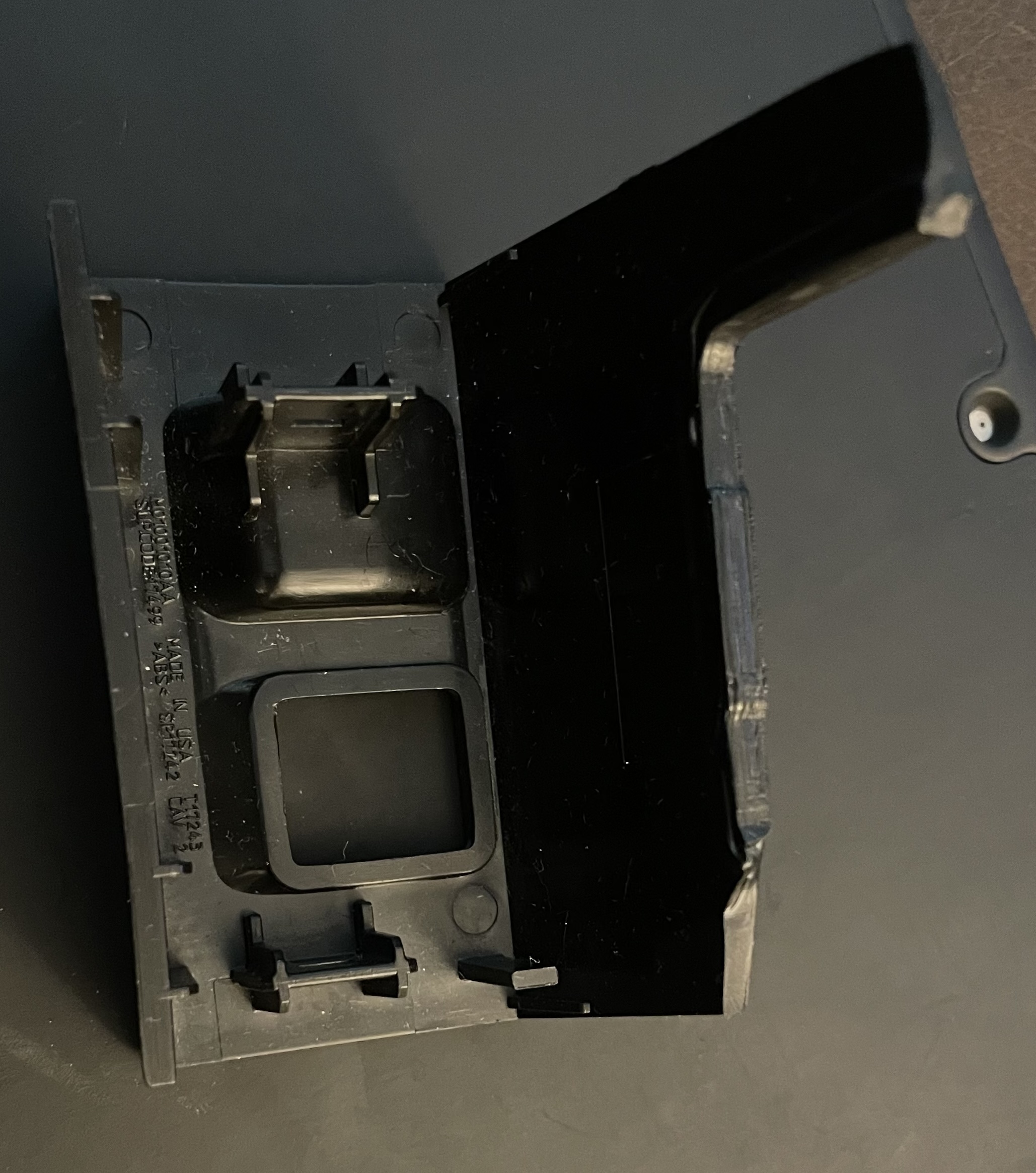 2015 Jeep Wrangler Center Console Lock Plate with or without 120V Outlet Hole
