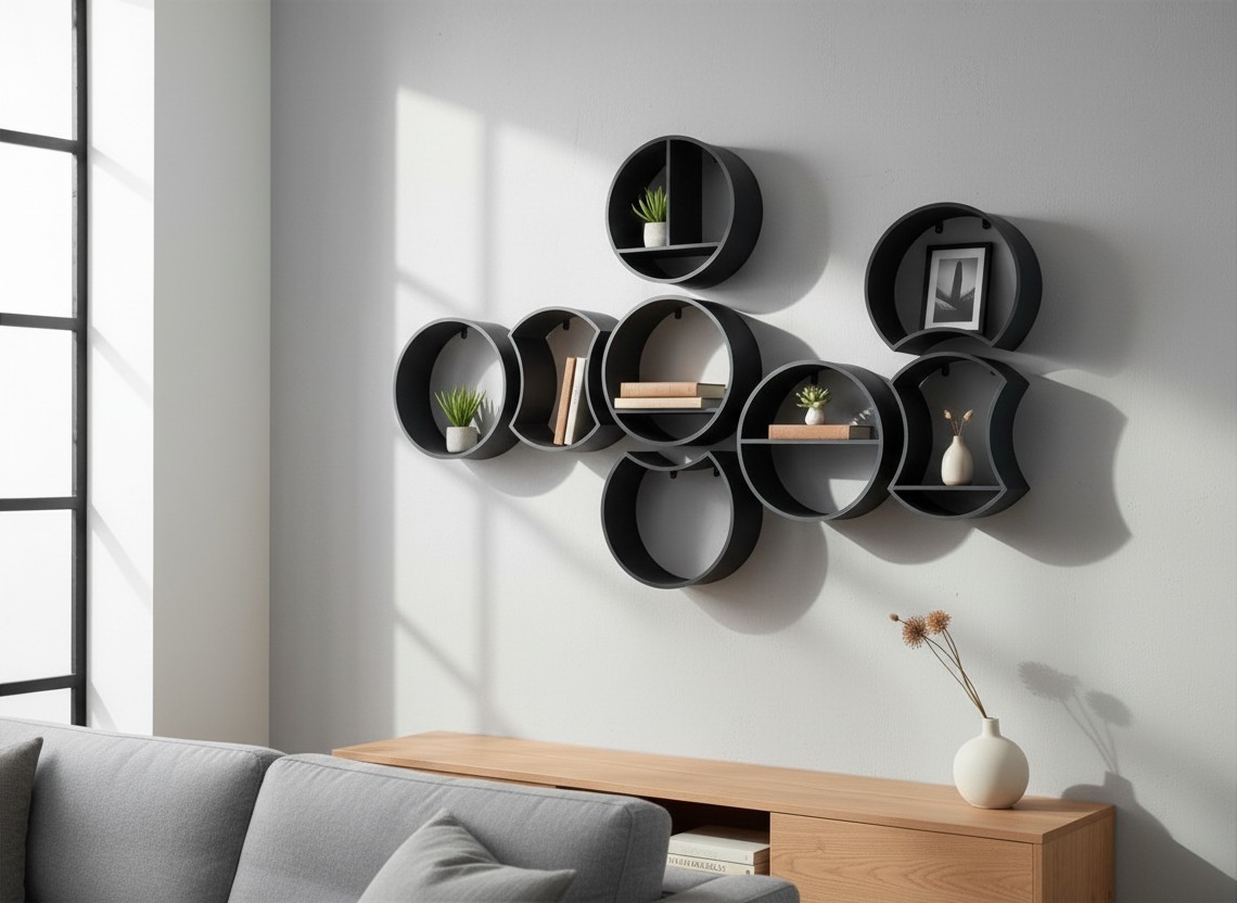Modular round shelf system