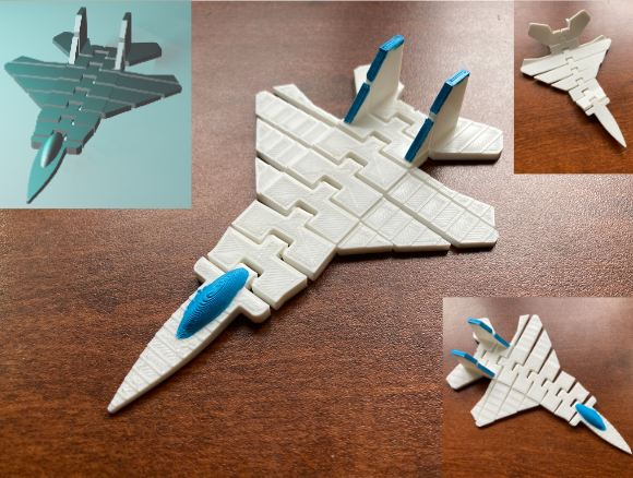 Flexible Fighter Jet Airplane (F-15)