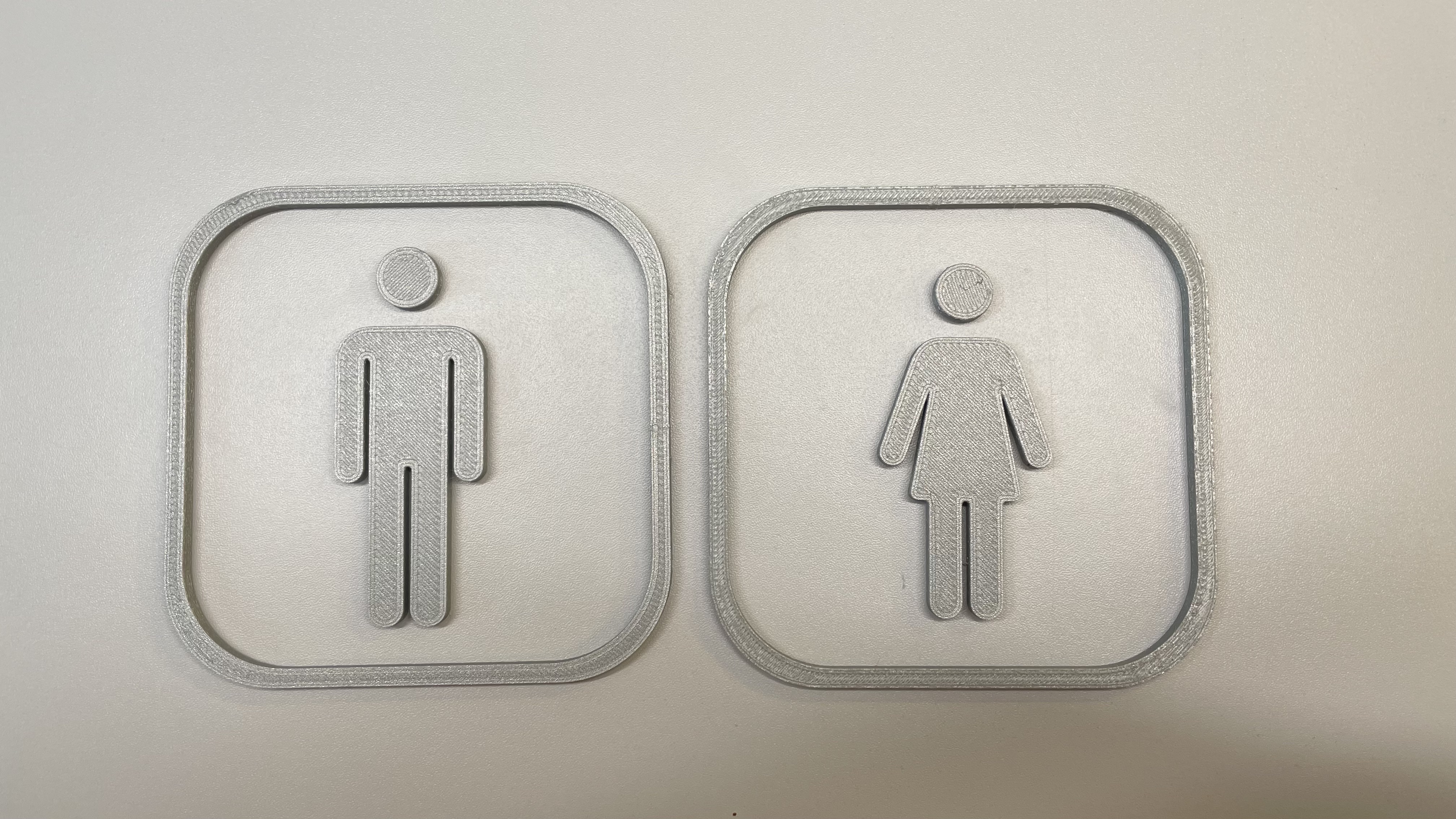 Toilet sign for Ladies and Gentlemen
