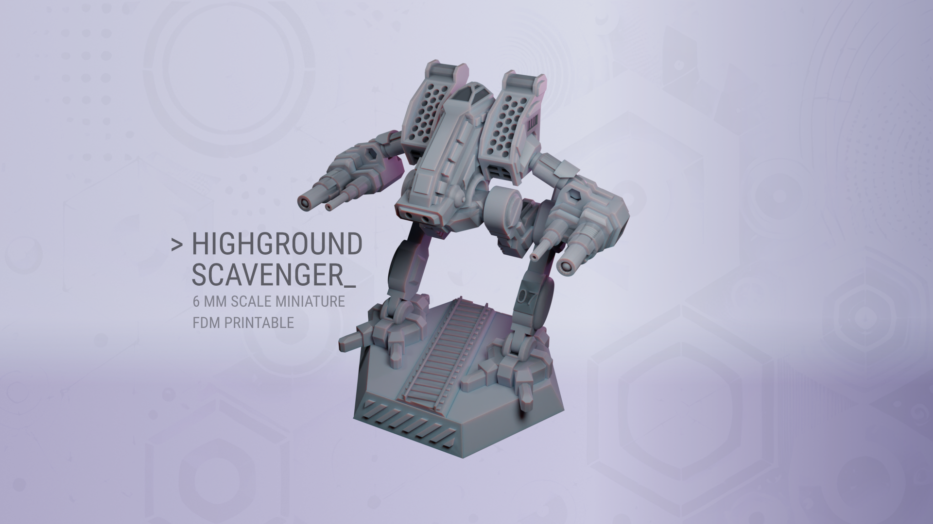 Highground Scavanger for 6 mm Scale Wargames - FDM Printable Without Supports