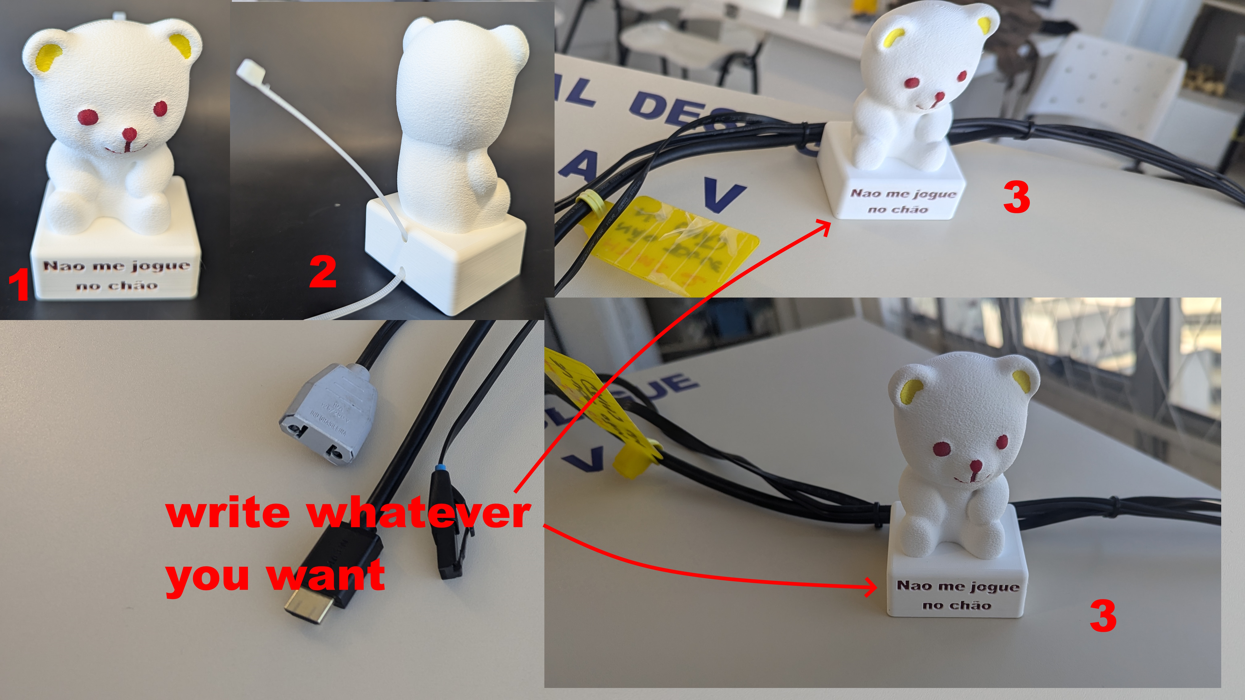 Teddy Bear - Cable Keeper