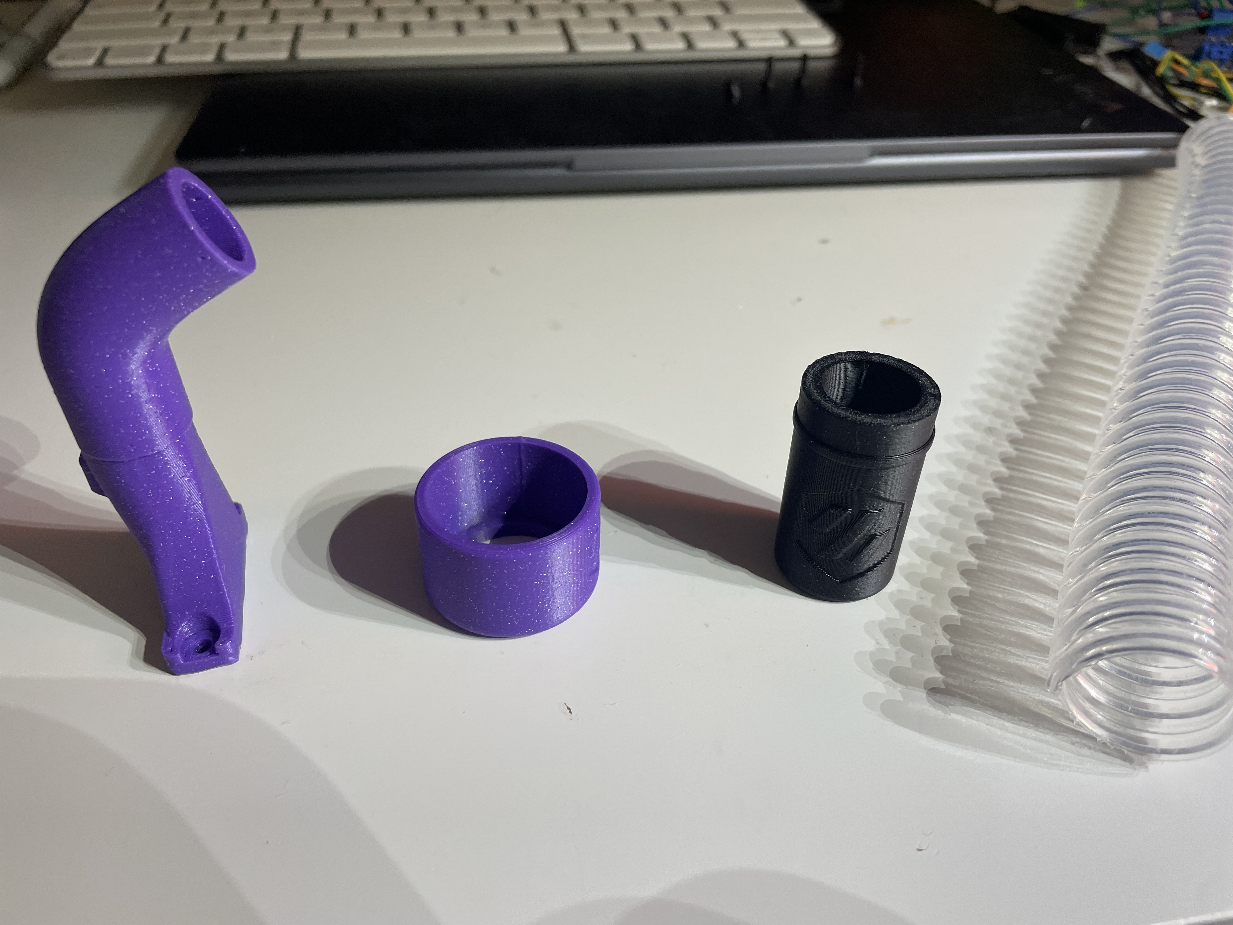 StealthBurner + KNOMI 2 - Standard 22mm CPAP hose connector for Voron Trident