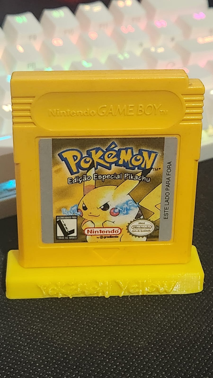 Gameboy Cartridge single display stand Ständer Pokemon Yellow