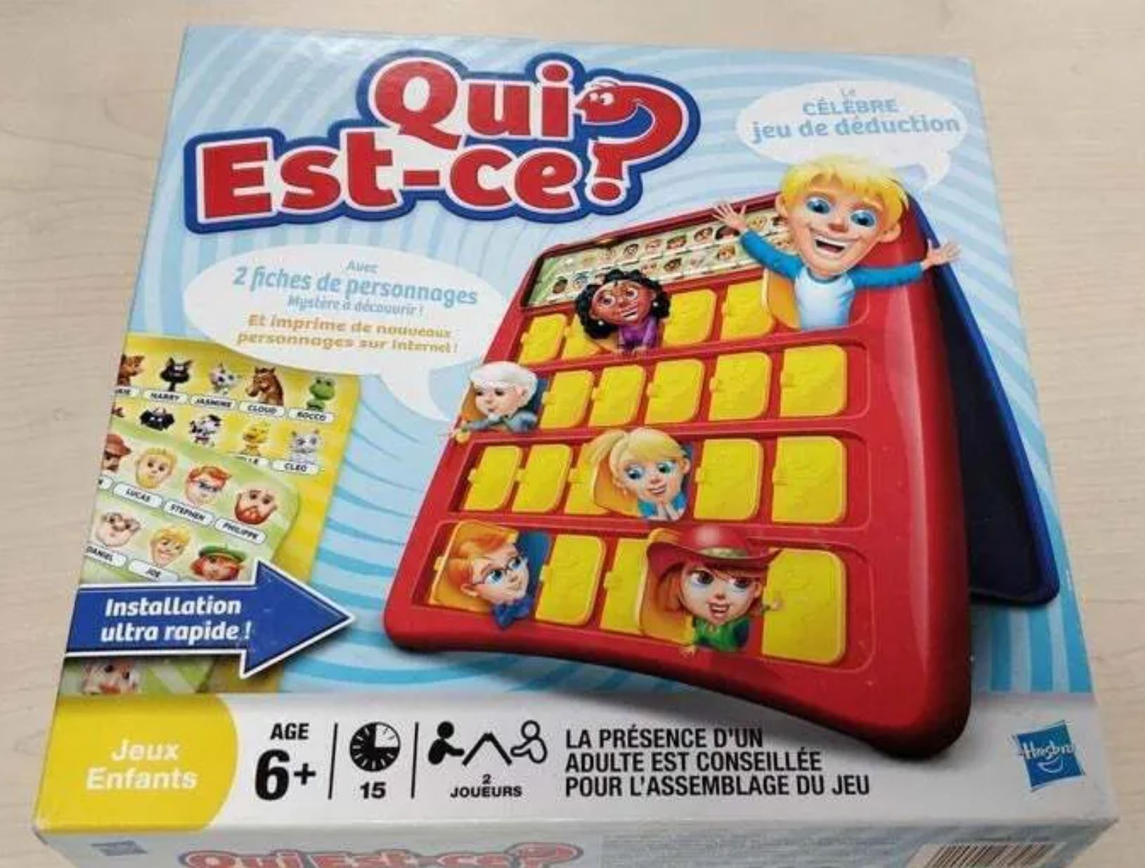 Patin du jeu " Qui-est-ce ? "