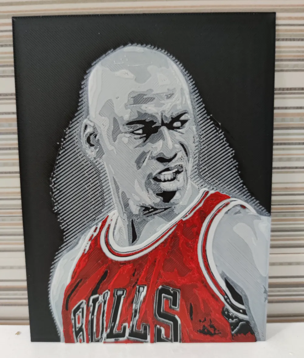 Portrait of Michael Jordan