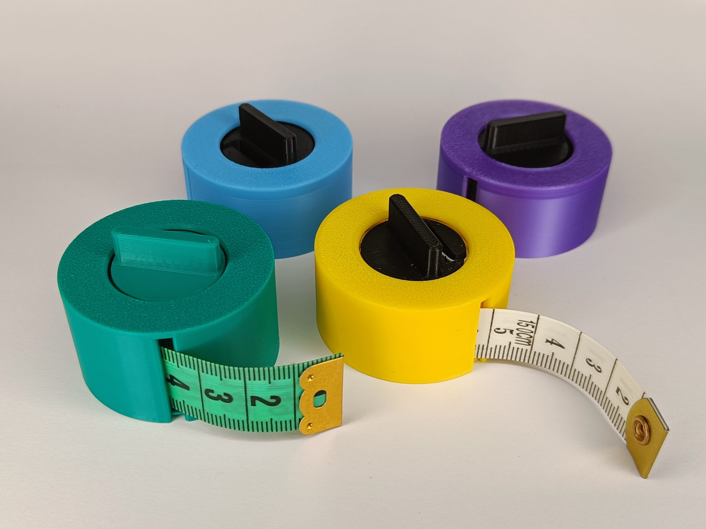 Parametric measure tape holder