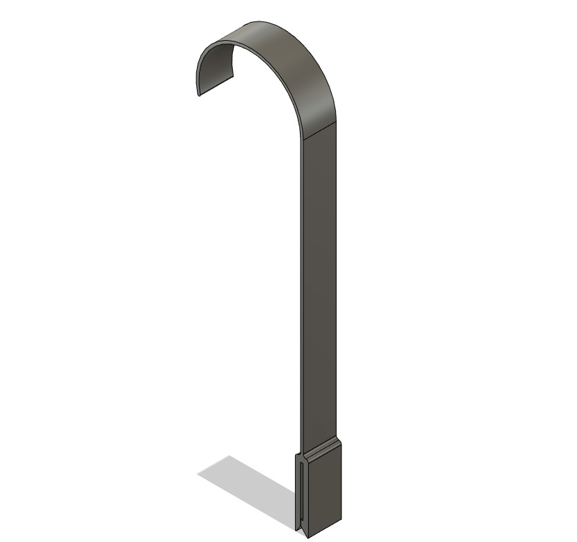 Fluorescent Light Hook for Paper and Cards